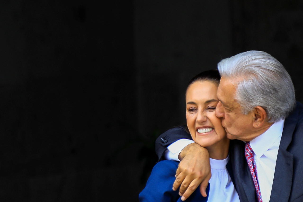 Claudia Sheinbaum y Andrés Manuel López Obrador. Foto: Reuters