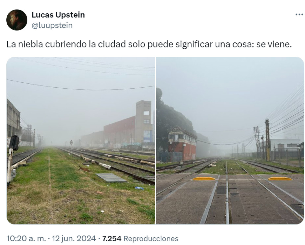 Las repercusiones en X por la neblina en Buenos Aires.