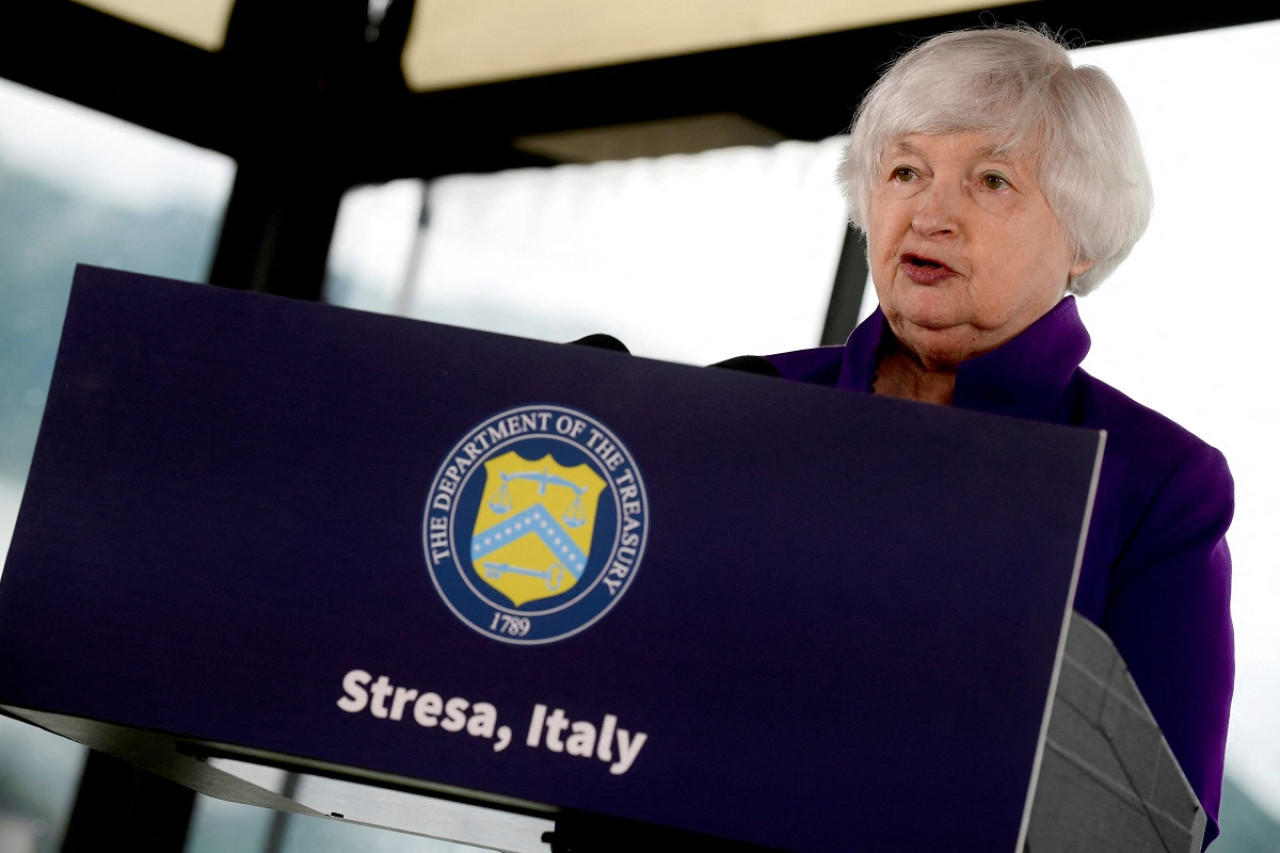 Janet Yellen, secretaria de Tesoro de Estados Unidos. Foto: Reuters.