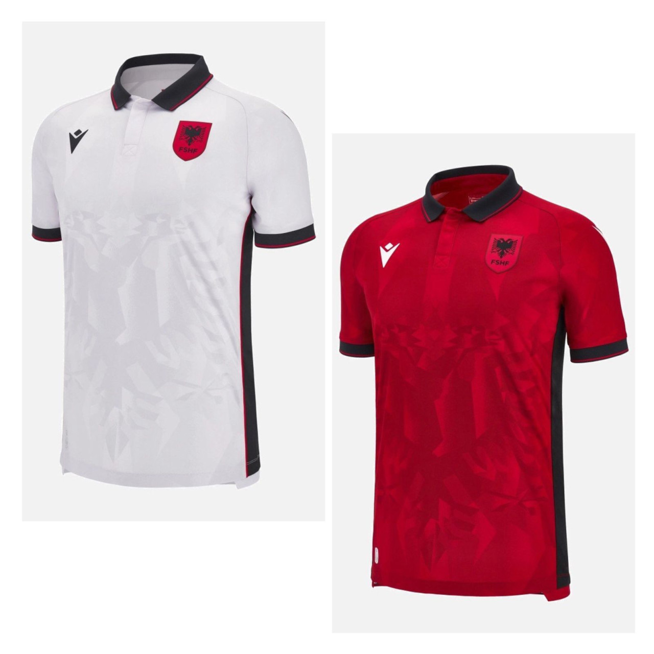 Camiseta titular y suplente de Albania.