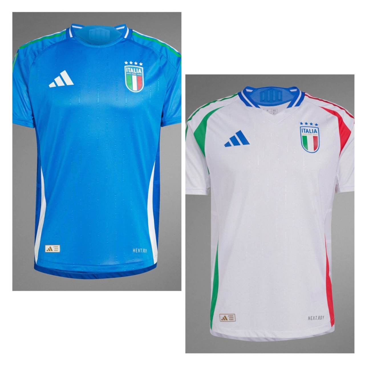 Camiseta titular y suplente de Italia.