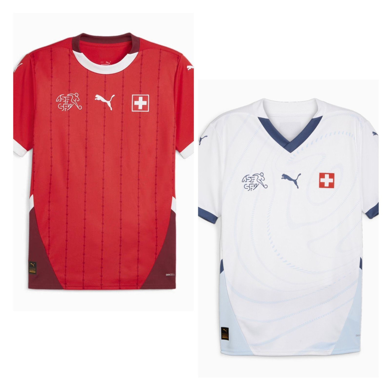Camiseta titular y suplente de Suiza.