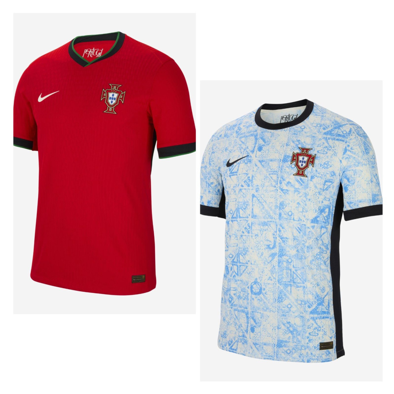 Camiseta titular y suplente de Portugal.