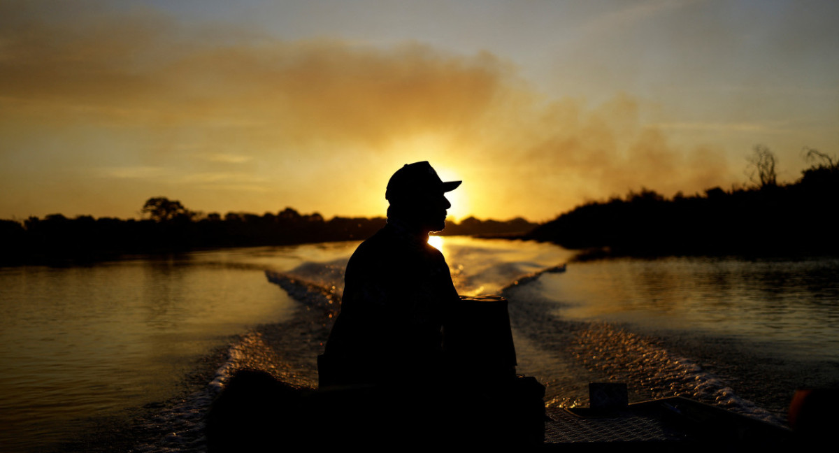 Incendio en el humedal Pantanal, en Brasil. Foto: Reuters.