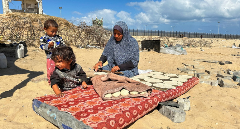 Franja de Gaza; hambruna. Foto: Reuters.