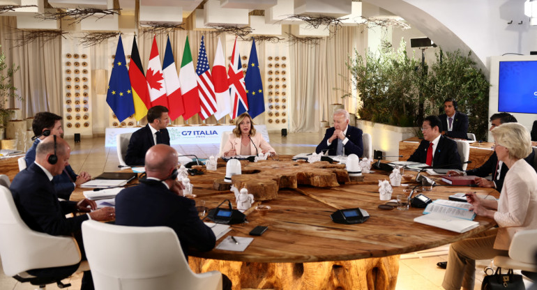 Cumbre del G7 en Italia. Foto: Reuters.