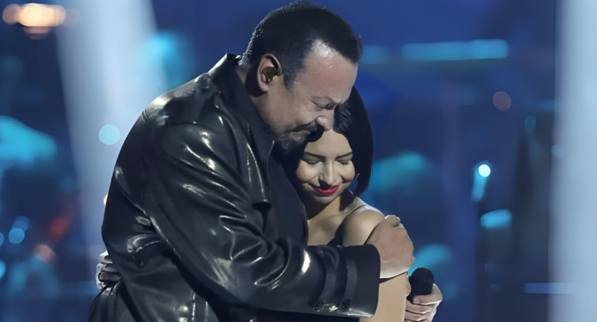 Pepe Aguilar y su hija Ángela. Foto: Instagram.