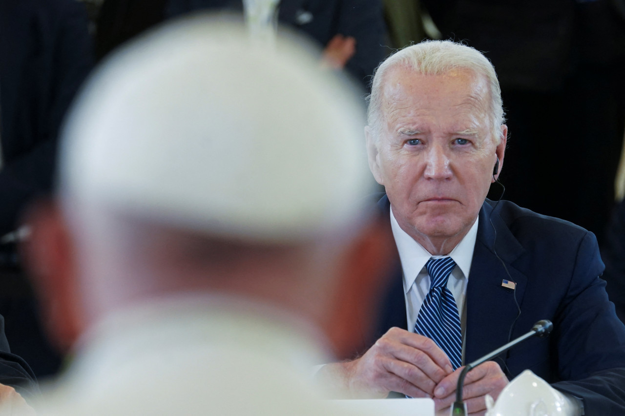 Papa Francisco en el G7. Foto: Reuters.