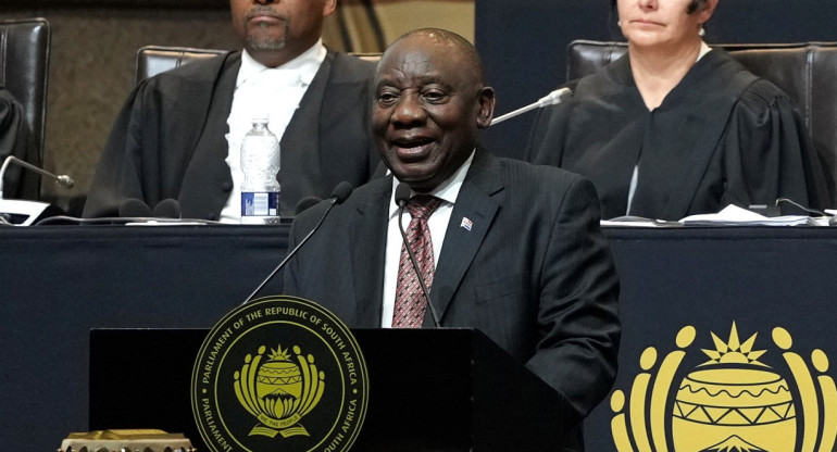 Cyril Ramaphosa para un segundo mandato en Sudáfrica. Foto: Reuters