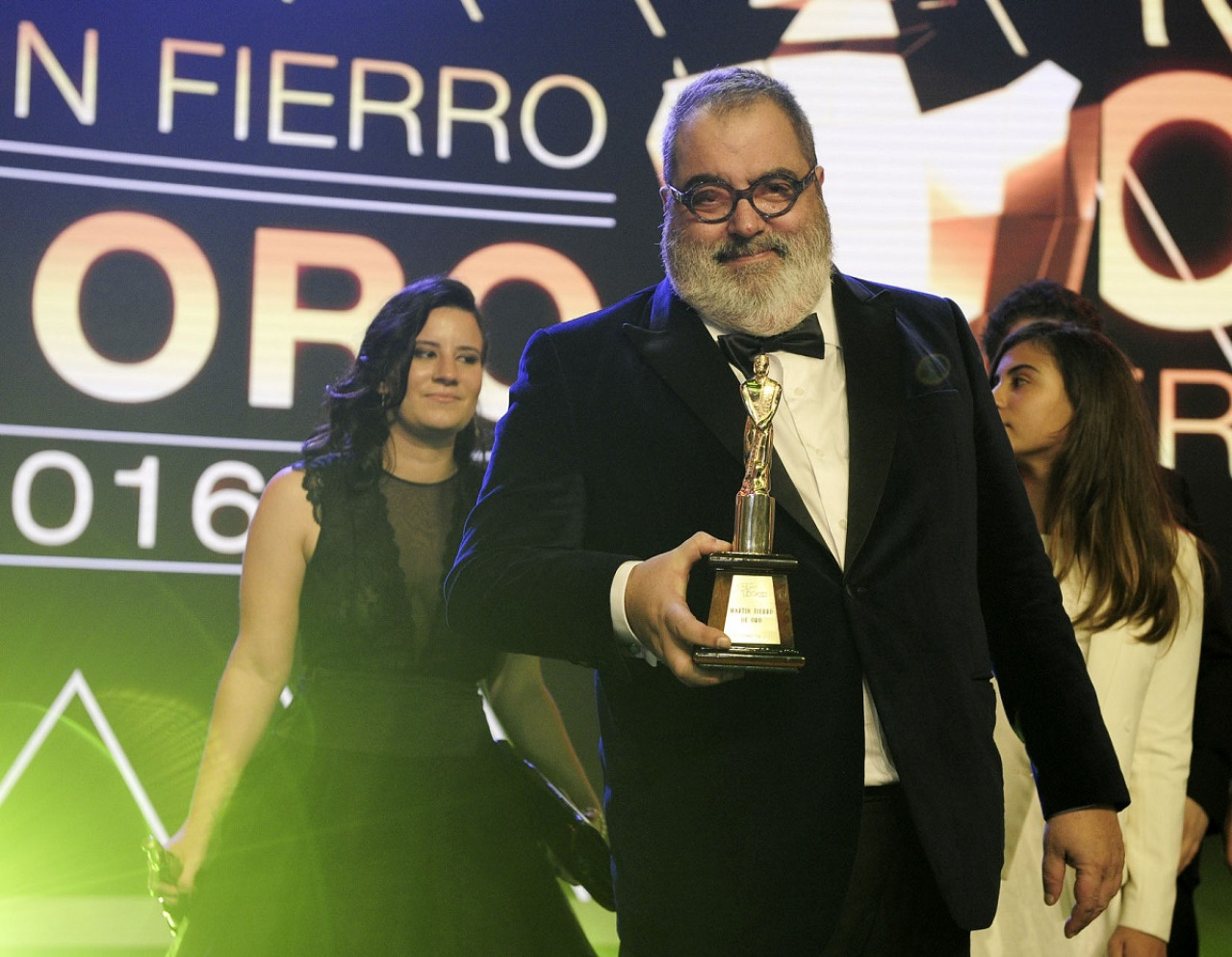 Jorge Lanata en la entrega de los Premios Martín Fierro 2016. Foto: NA.