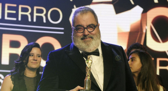 Jorge Lanata en la entrega de los Premios Martín Fierro 2016. Foto: NA.