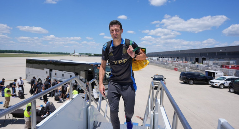 Lionel Scaloni; Selección Argentina. Foto: X @Argentina.