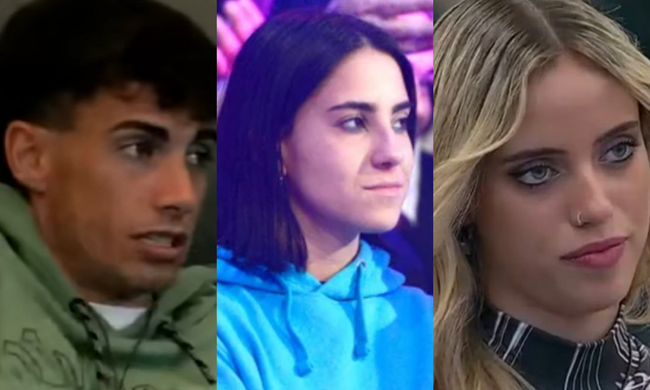 Alan, Lucía y Denisse, exparticipantes de Gran Hermano. Fotos: captura Telefe.