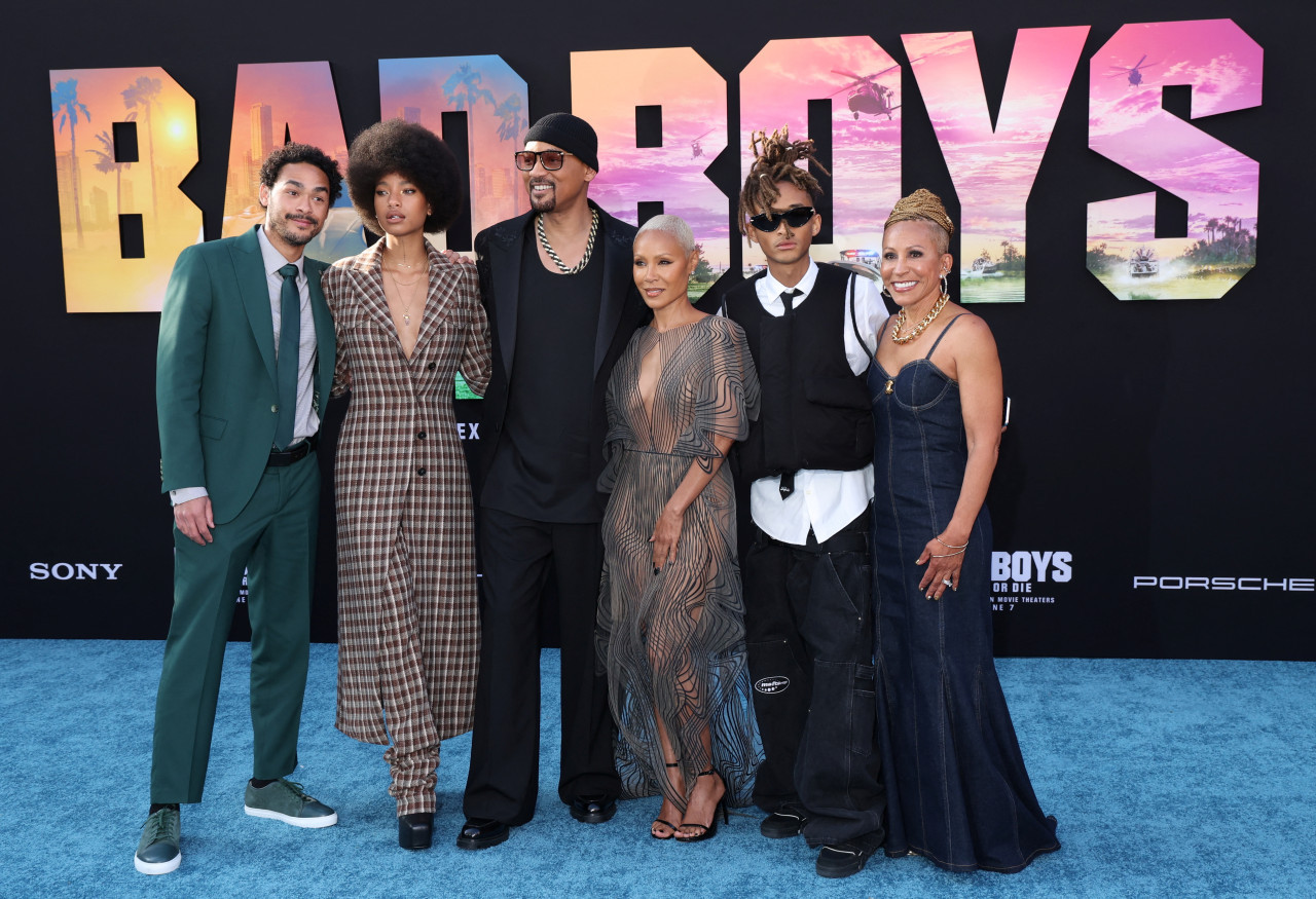 Will y Jaden Smith en el estreno de la película "Bad Boys". Foto: Reuters.