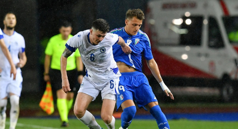 Mateo Retegui; Selección de Italia. Foto: Reuters.