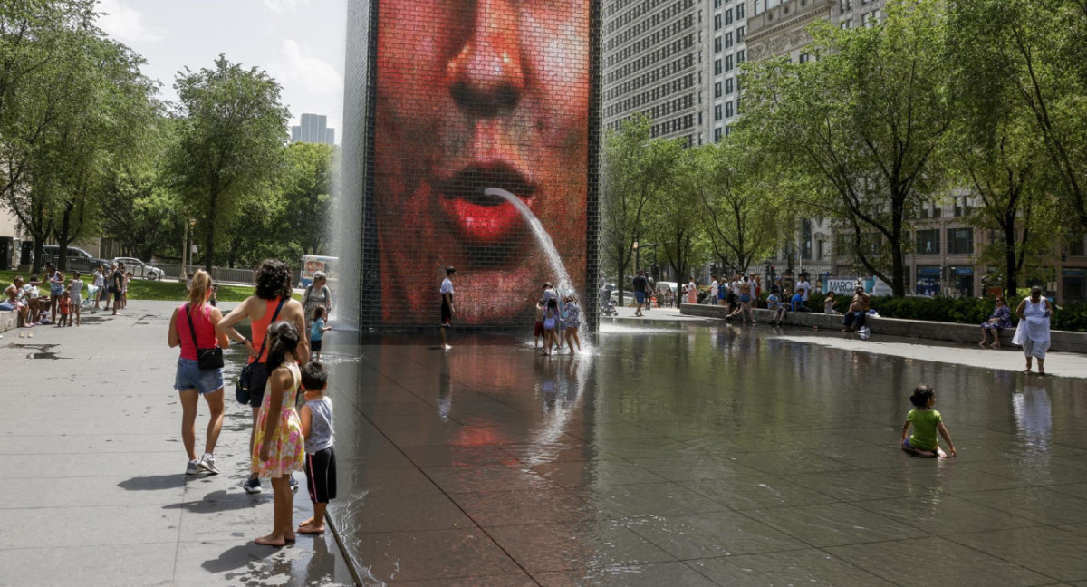 Ola de calor en Estados Unidos. Foto: EFE.