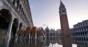 Laguna de Venecia, Italia. Foto: EFE.