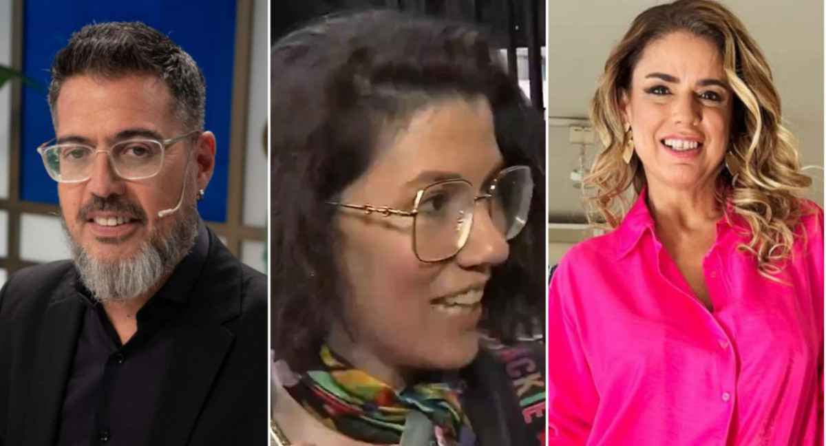 Rolando Barbano, Micaela Mendelevich y Marina Calabró. Fotos: Instagram - captura Intrusos.