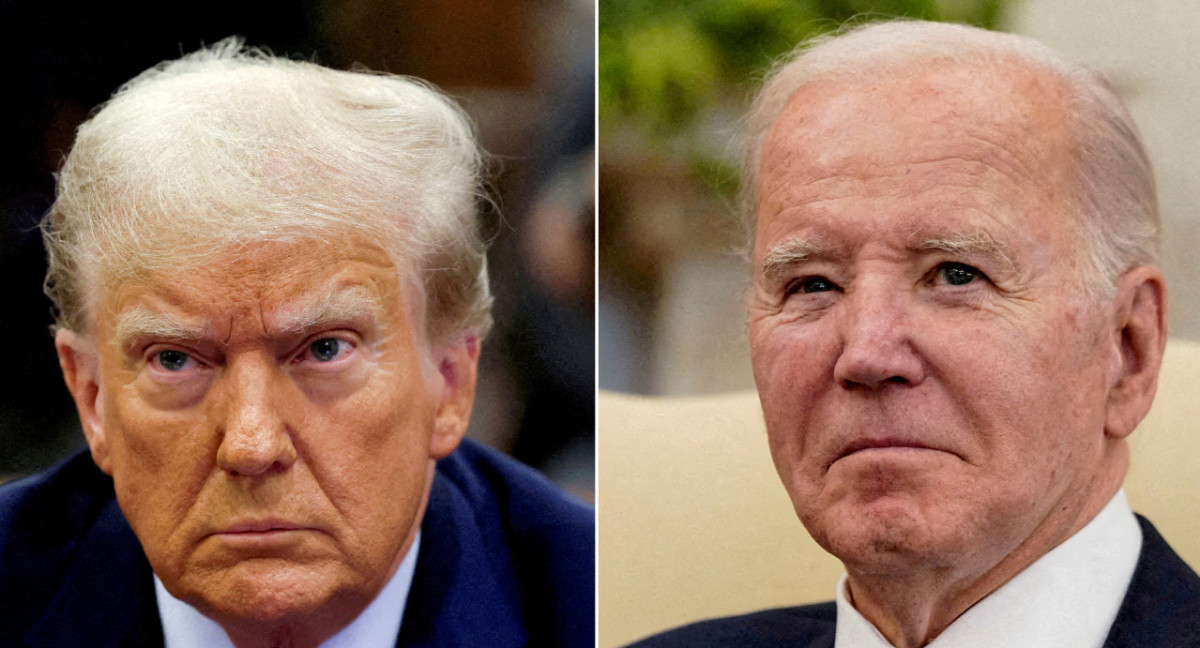 Donald Trump y Joe Biden. Foto: Reuters