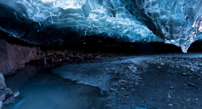 Hielo de la Antártida. Foto: X @LaVanguardia