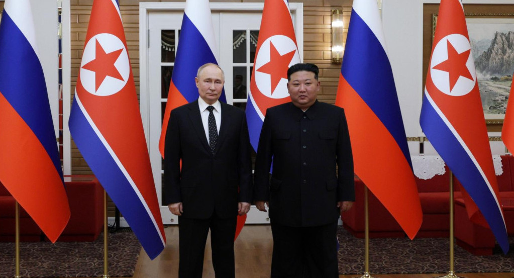 Vladimir Putin y Kim Jong-Un. Foto: EFE.