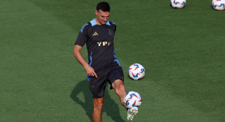 Lionel Scaloni; Selección Argentina. Foto: NA.