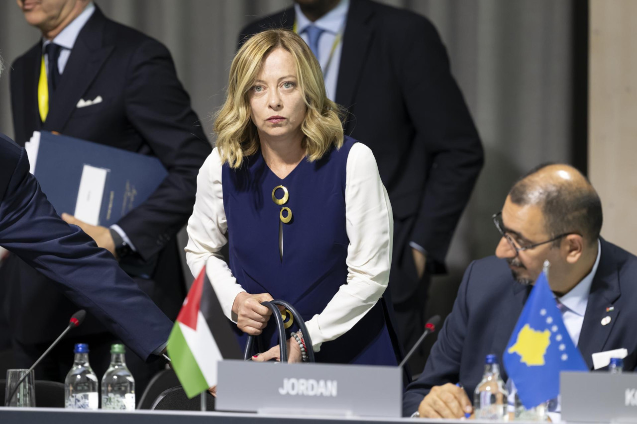 Giorgia Meloni, primera ministra de Italia. Foto: EFE.