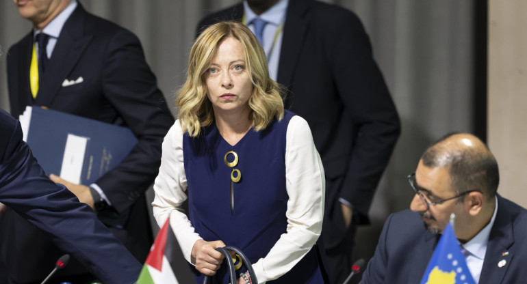 Giorgia Meloni, primera ministra de Italia. Foto: EFE.