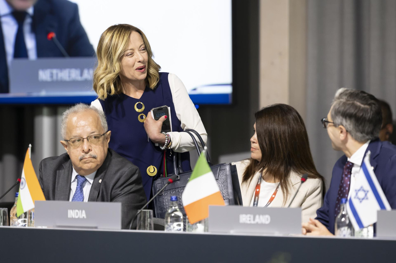 Giorgia Meloni, primera ministra de Italia. Foto: EFE.