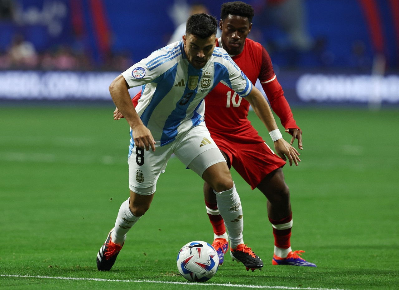 Marcos Acuña; Selección Argentina vs. Canadá; Copa América 2024. Foto: Reuters.