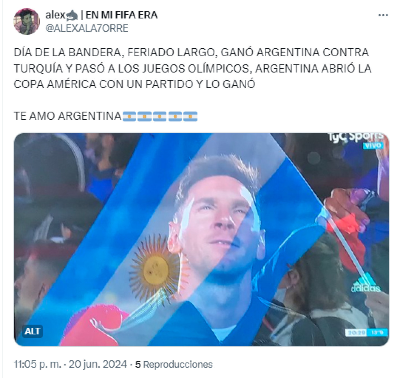 Los memes sobre la victoria de Argentina en la Copa América 2024. Foto: Captura.