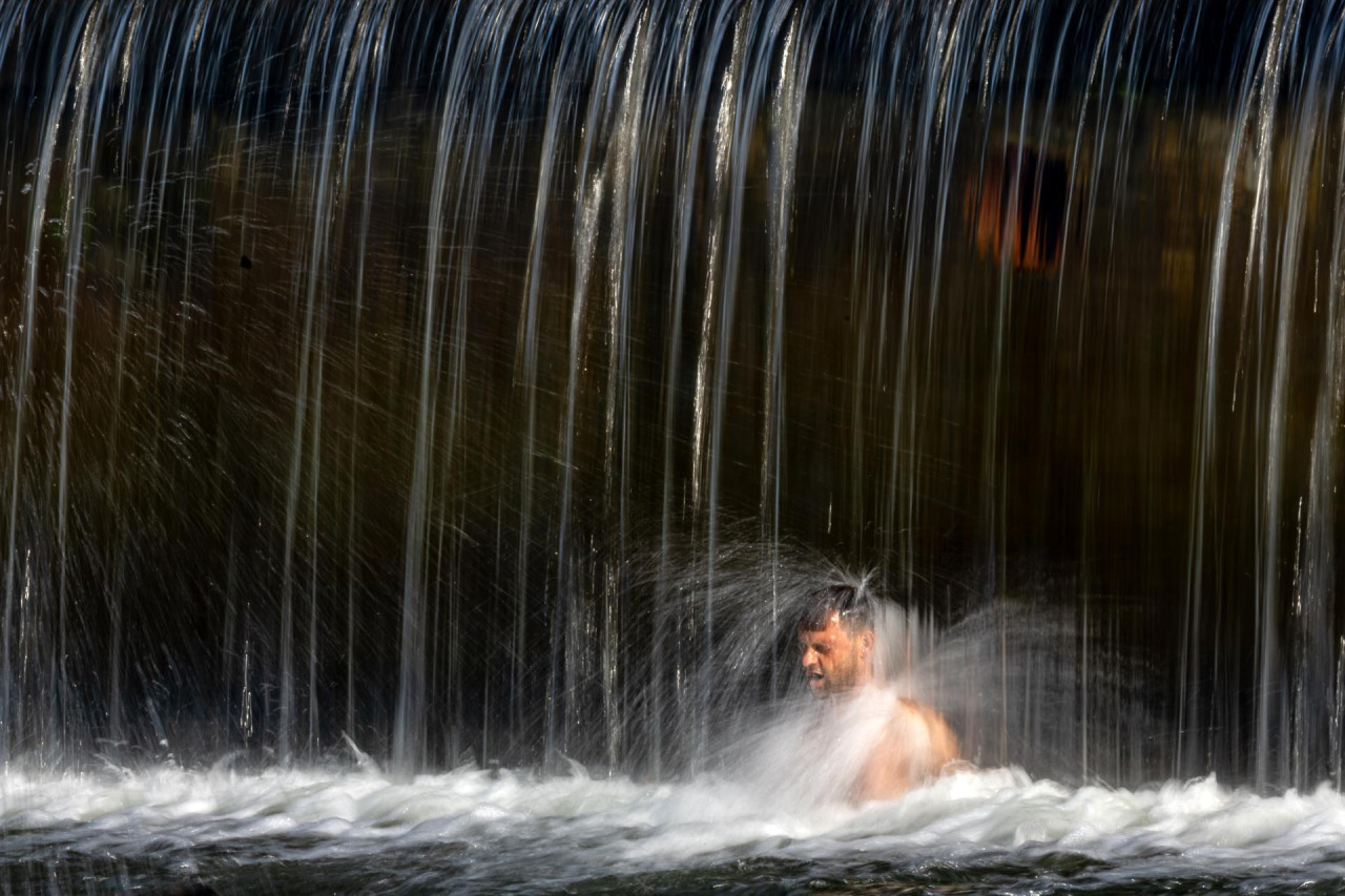 Ola de calor en República Checa. Foto: EFE