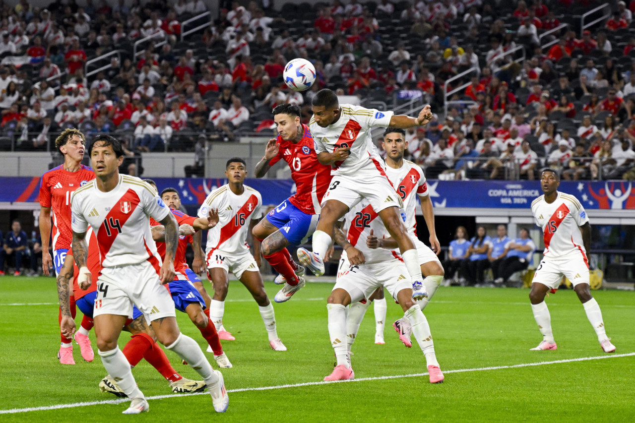 Chile y Perú empataron sin goles en la Copa América 2024. Foto: Reuters.