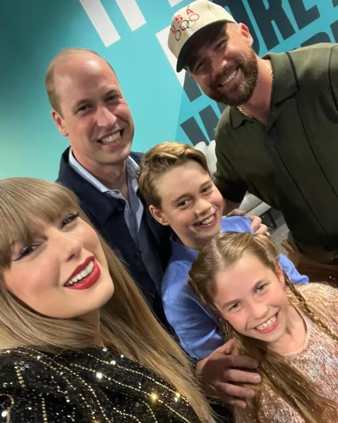 Taylor Swift y el príncipe Guillermo. Fuente: Instagram.