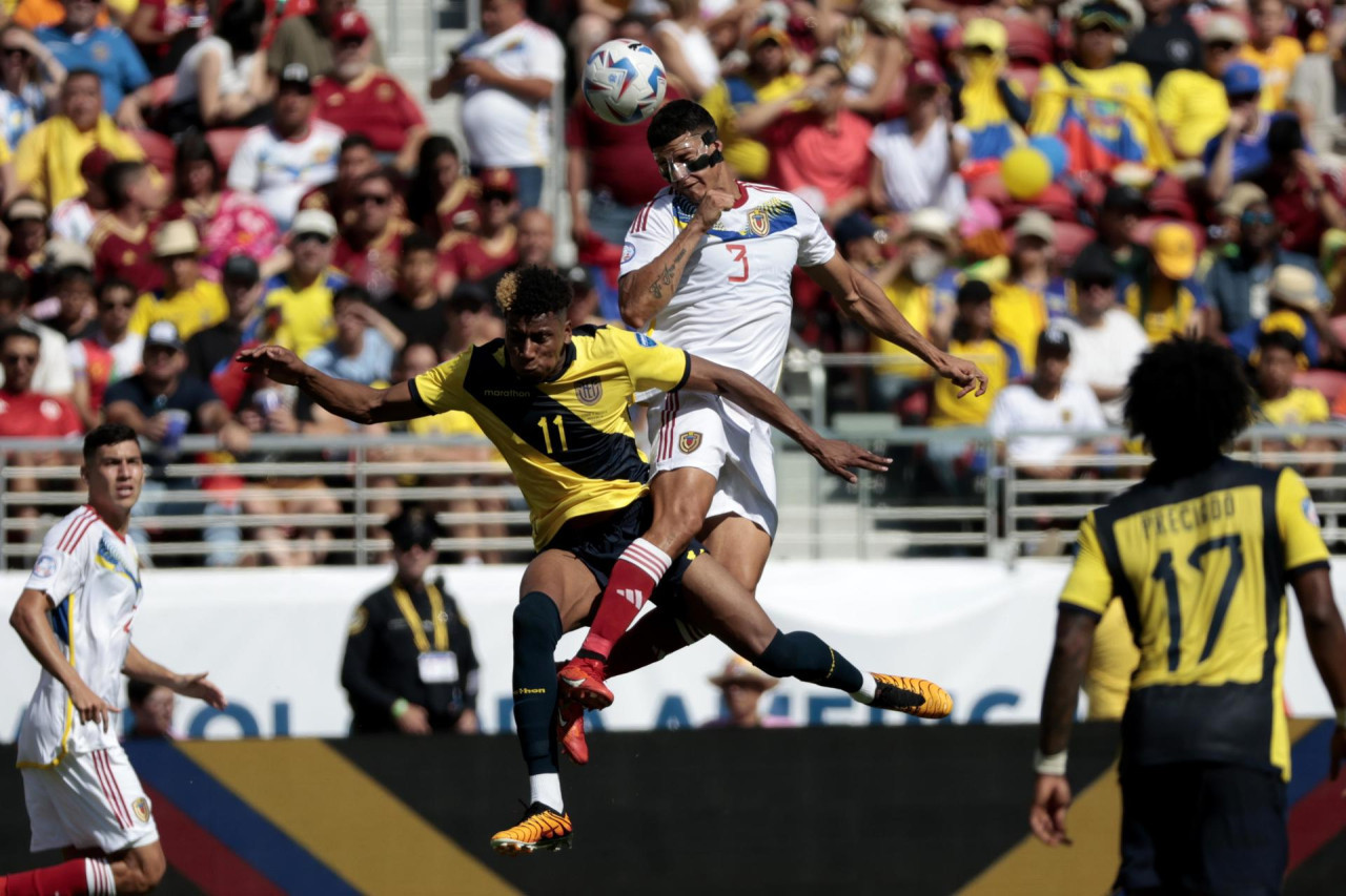 Ecuador vs Venezuela, Copa América. Foto: EFE