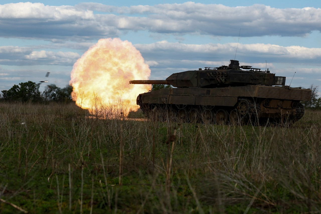 Tanque Leopard; Guerra Rusia-Ucrania. Foto: Reuters.