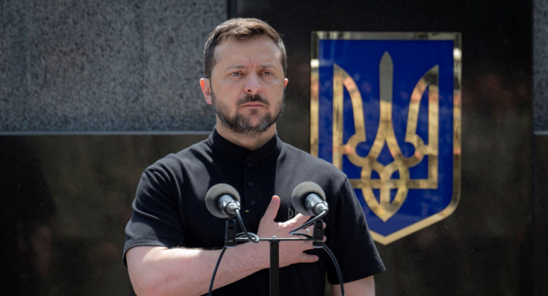 Volodimir Zelenski, presidente de Ucrania. Foto: Reuters