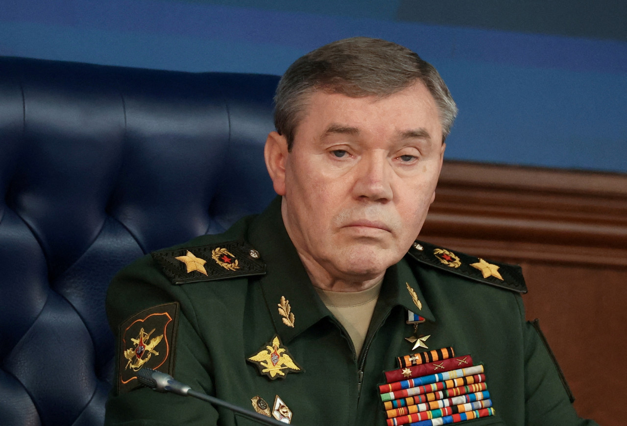 Valeri Guerásimov, jefe del Estado Mayor de Rusia. Foto: Reuters.