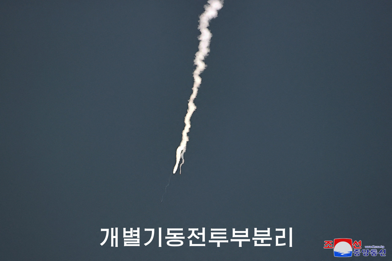 Misil lanzado por Corea del Norte. Foto: Reuters.