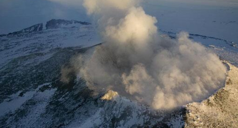 Monte Erebus, Antártida. Foto X.