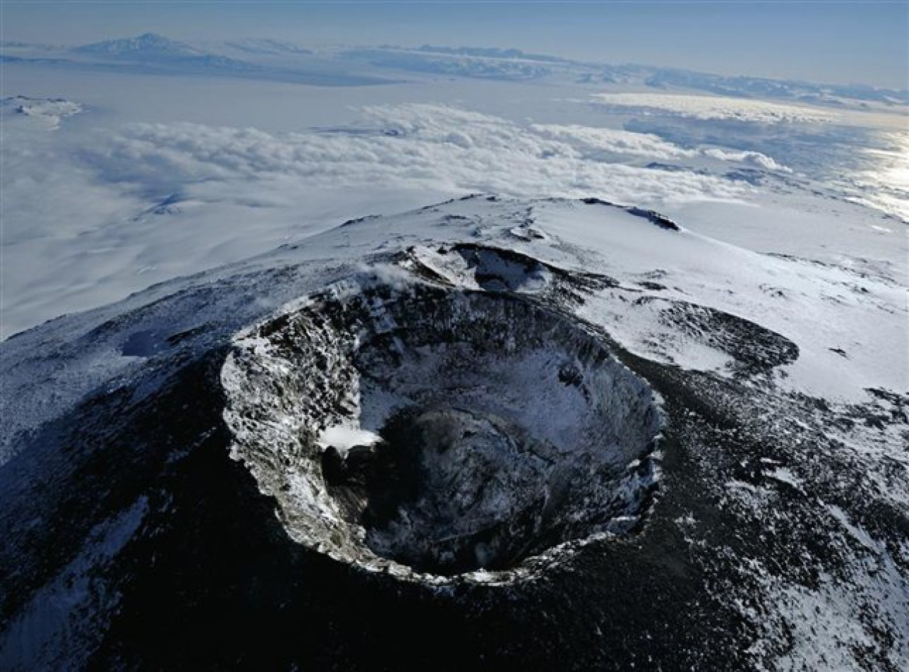 Monte Erebus, Antártida. Foto X.