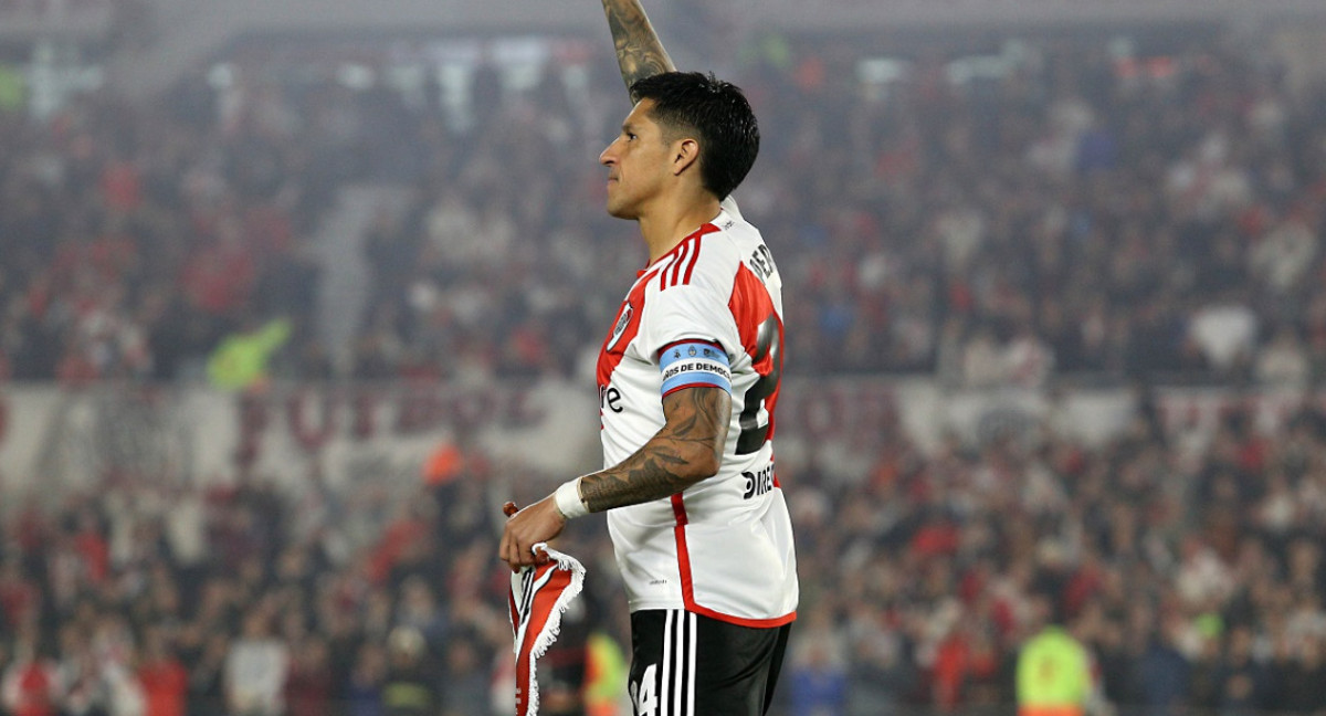 Enzo Pérez; River Plate. Foto: NA.