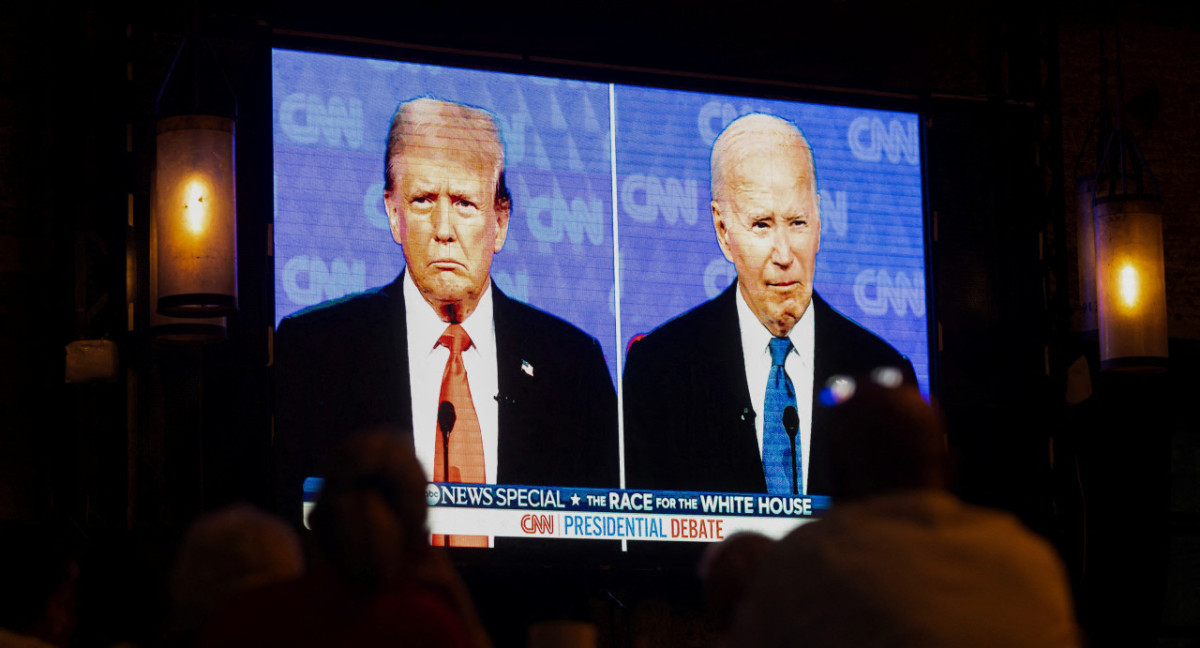 Joe Biden y Donald Trump, debate presidencial Estados Unidos. Foto: Reuters.