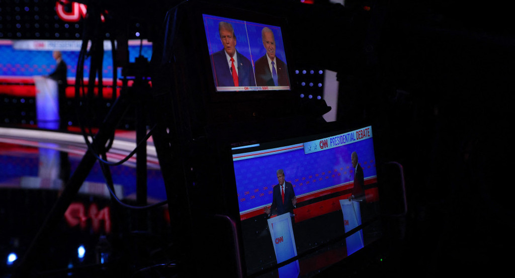 Joe Biden y Donald Trump, debate presidencial Estados Unidos. Foto: Reuters.