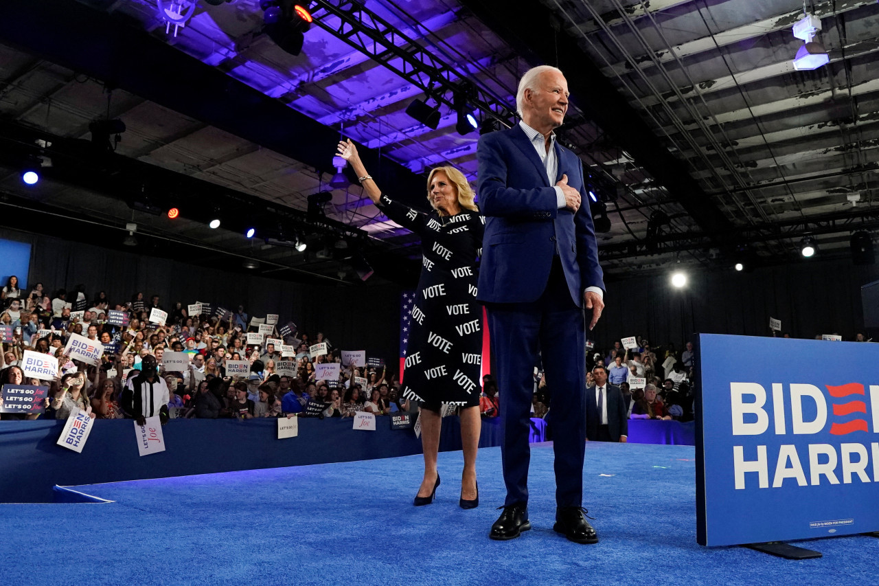 Joe Biden y su esposa Jill. Foto: Reuters