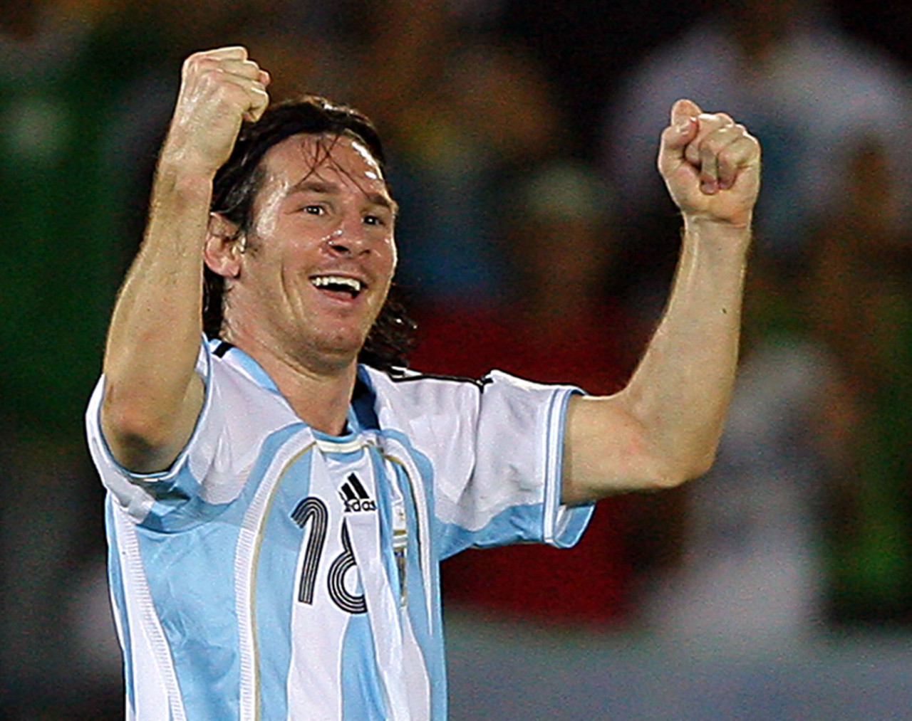 Lionel Messi en la Copa América 2007. Foto: NA.