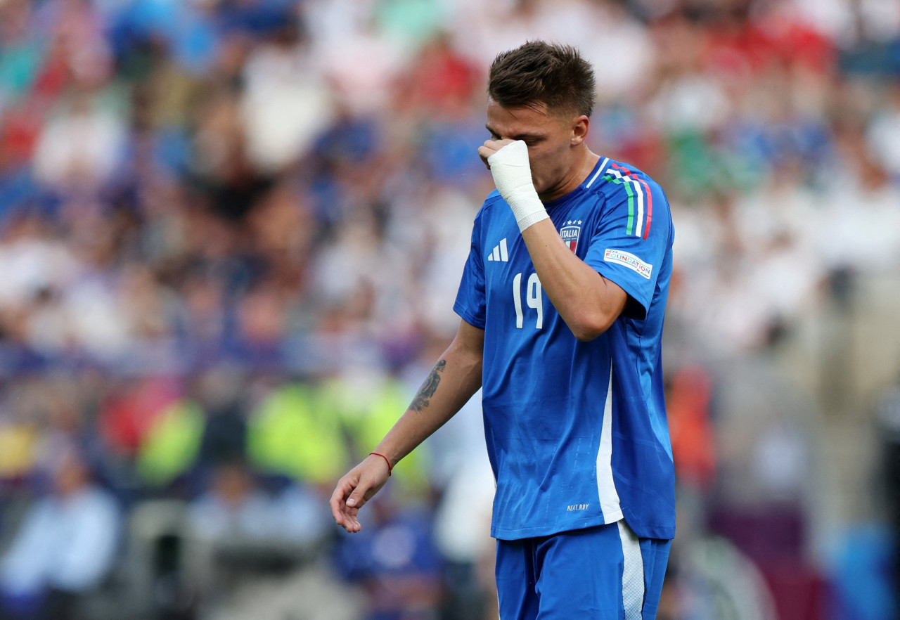 Mateo Retegui con la Selección de Italia en la Eurocopa 2024. Foto: Reuters.
