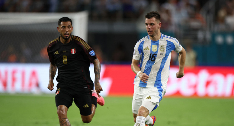 Argentina vs Perú. Foto: Reuters