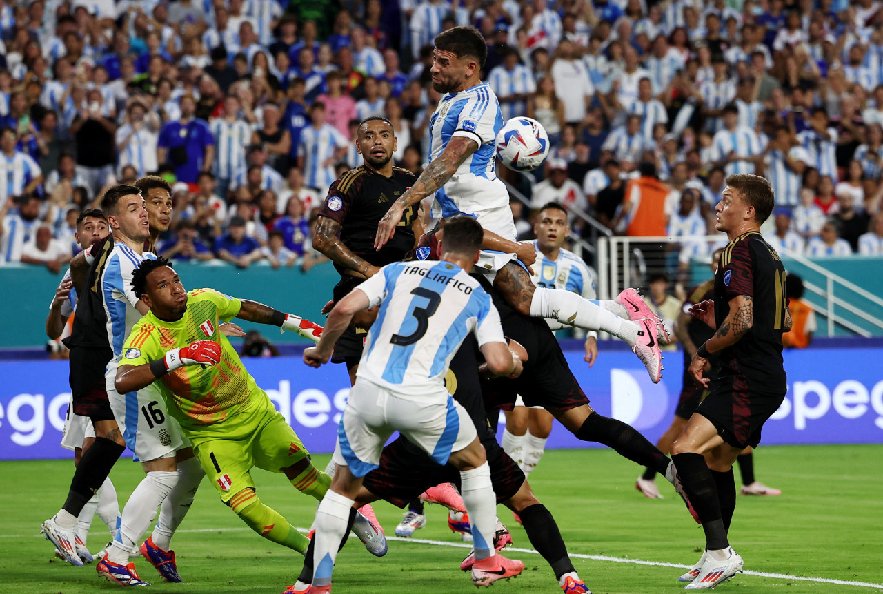 Argentina vs Perú. Foto: Reuters