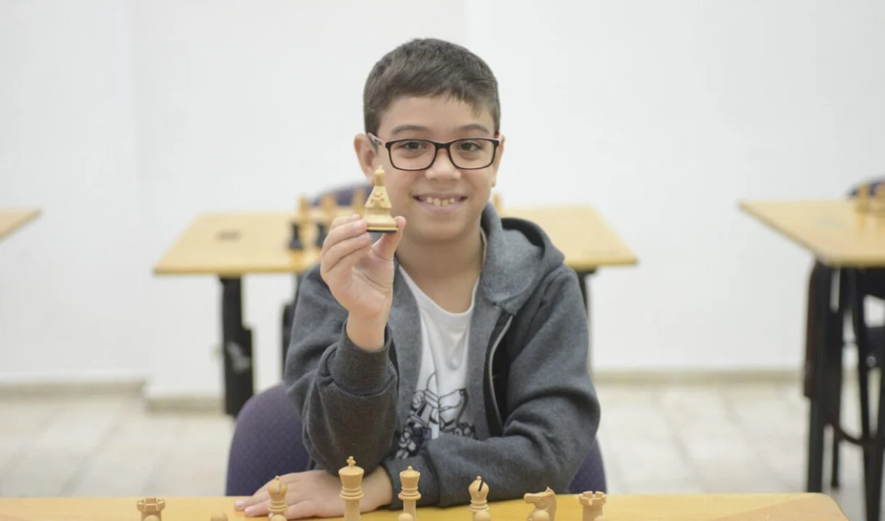 Faustino Oro, ajedrez. Foto: NA.